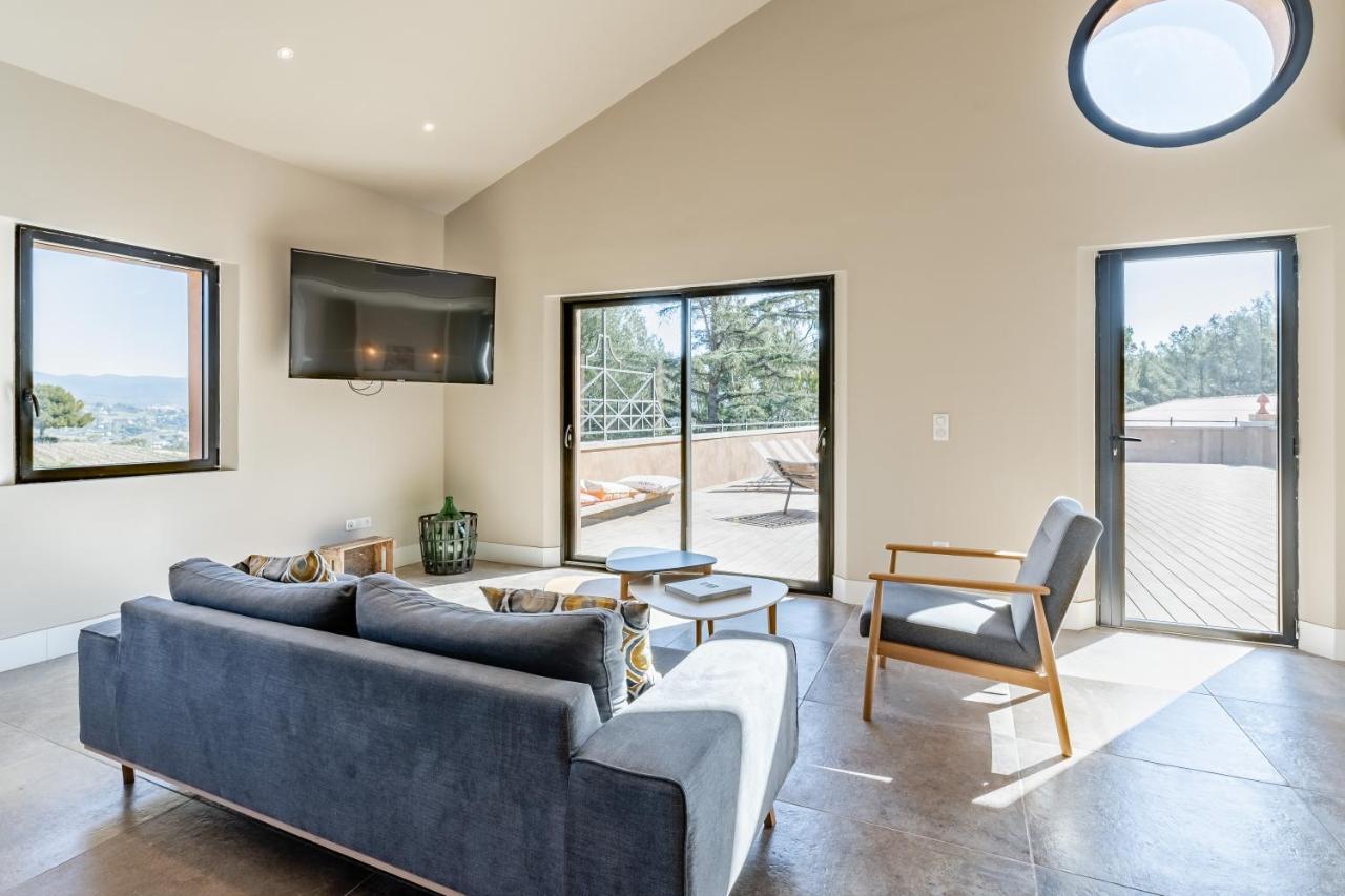 Appartement Loft d'architecte au coeur d'un domaine viticole à La Cadiere-d'Azur Extérieur photo