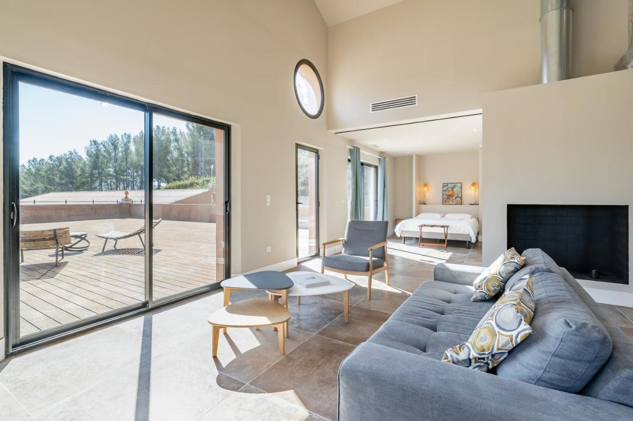 Appartement Loft d'architecte au coeur d'un domaine viticole à La Cadiere-d'Azur Extérieur photo